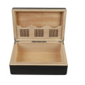 DS Laser Engraving Cigar Boxes Wood Cigars Design Luxury Black Cigar Box